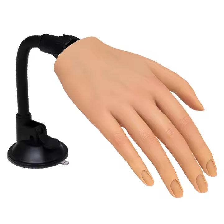 Mano De Silicona Para Uñas Postizas Entrenamiento Práctica De Arte De Manicura Modelo De Mano Para Acrylic Nails - 1