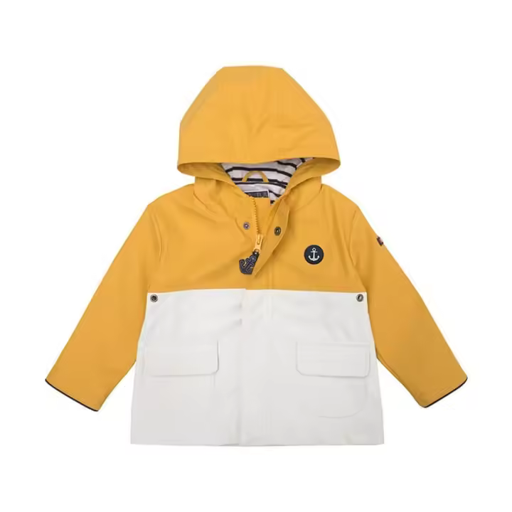 Batela Chubasquero Batela Marinero Amarillo y Blanco Bebé Niña Niño - 1