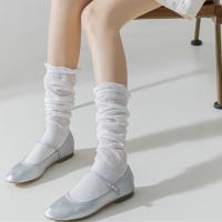Medias Japonesas Para Mujer Estilo Preppy Casual Cintura Alta Cómodas Y Delgadas De Verano Medias Altas De Calidad Superior - details 4
