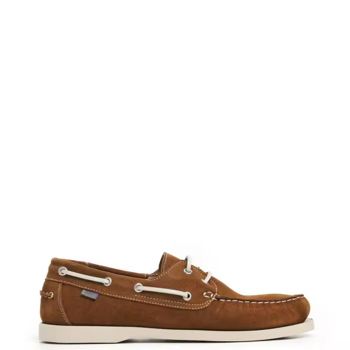 Lois 74371 Zapatos náuticos para hombre marrones en piel 74371-936 - 1