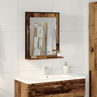 Espejo de baño vidaXL madera envejecida 50x12x60 cm madera de ingeniería - details 0