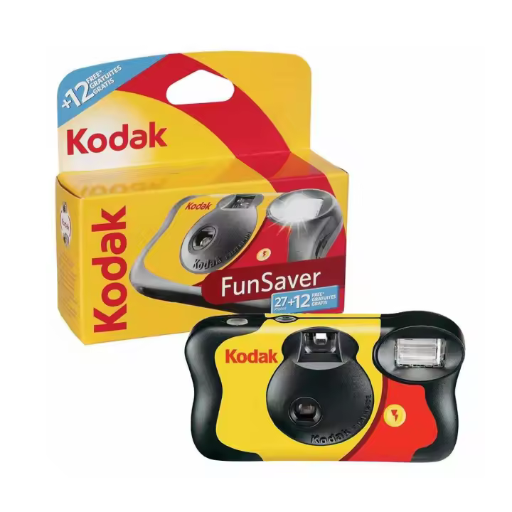 KODAK Cámara de un solo uso. Desechable FUN SAVER  39 fotos (27+12) - 1
