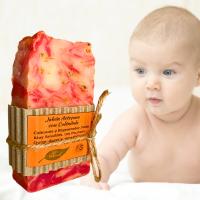 Jabón Artesanal Natural de Caléndula. Pumarshop Cinnia Natura. Dermatitis. Piel Sensible. Apto Bebés. Hidratante. Irritación de Piel. Jabón Artesano. Apto Veganos. - details 0
