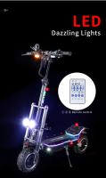 Halo Knight T107 Pro Scooter eléctrico con neumático todo terreno de 11 pulgadas, motor dual de 3000W*2, velocidad máxima de 95km/h, batería de 60V 38.4Ah con alcance máximo de 80km, frenos hidráulicos duales y freno eléctrico - details 1