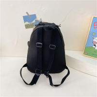 Mochila Personalizada Kawaii Con Orejas De Conejo Y Colgante De Oso Peluche Para Niñas Escolar Con Cierre De Cremallera Material Nylon Y Poliéster - details 6