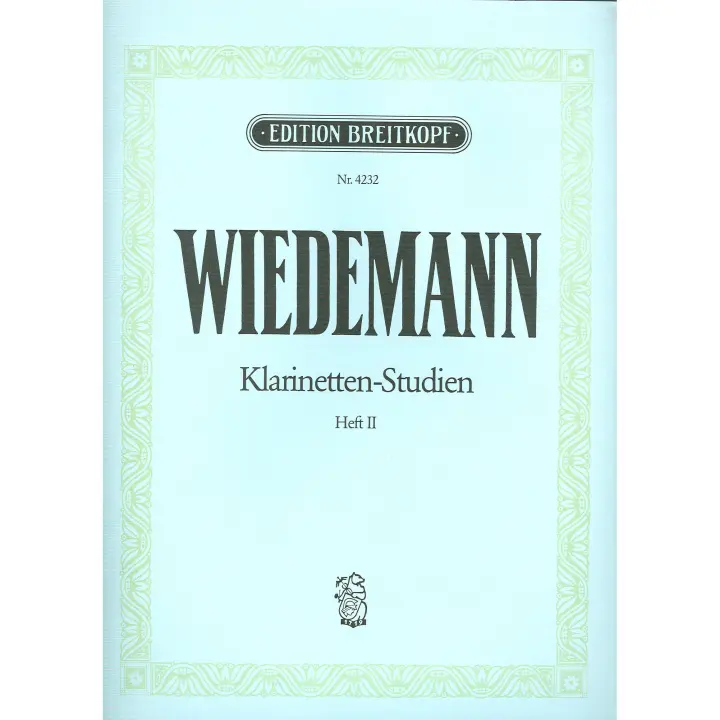 WIEDEMANN L.-Estudios Teoricos y Practicos Vol.2: nº 13 al 24 para 2 Clarinetes - 1