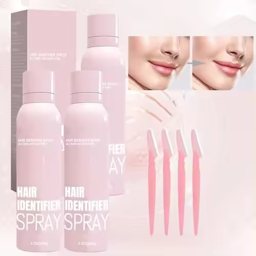 Spray identificador de cabello para afeitado facial, spray identificador de cabello para dermaplaning facial, spray identificador de cabello corporal para dermaplaning, spray para hidratación y manejo de la piel (3PCS) - 1