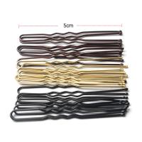 50PCs Clip De Pelo Dorado Para Mujer U Shaped Barrette Herramienta De Peinado Multifuncional Accesorio De Cabello Adulto - details 5