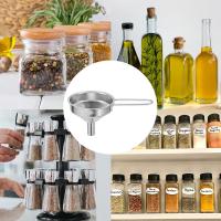Funel Mini De Acero Inoxidable Para Cocina Con Mango Estable Amplio Bocina Herramientas De Cocina Para Líquidos Y Aceites - details 10
