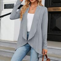 Chaqueta Abierta Delantera Para Mujer Casual De Manga Larga Ligera Tejida Suave Suéter Otoño Invierno Solido Estilo Calle - details 36