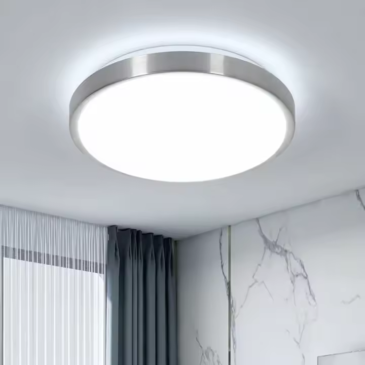 Plafón LED Diseño moderno Blanco Frío 6000K Redondo Lámpara Techo LED Para salón dormitorio comedor despacho - 1