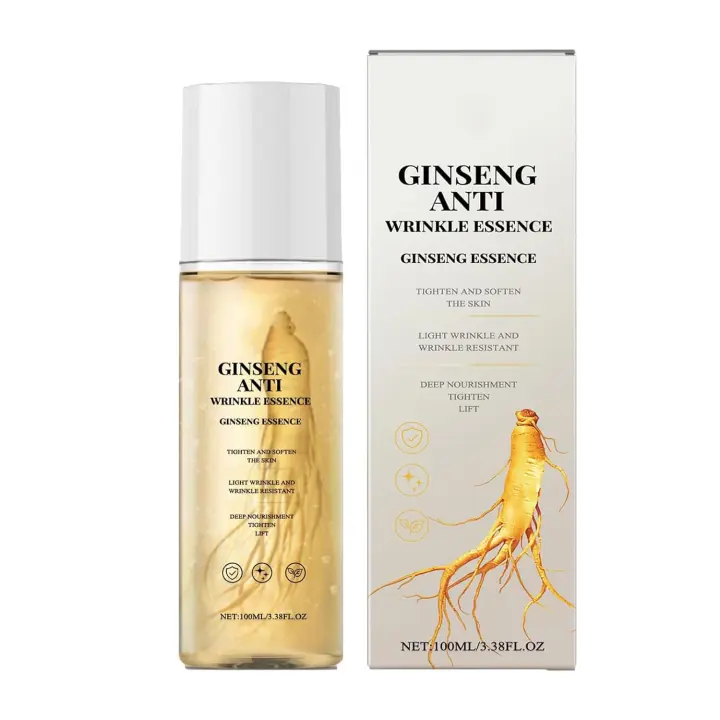 Esencia de ginseng antiarrugas, agua hidratante antiedad de ginseng natural, apta para todo tipo de piel (1 unidad) - 1