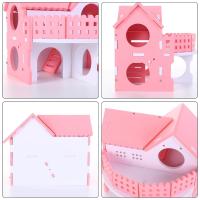 Juego De Juguetes Para Hamsters Con Casa De Madera Arcoíris Peso De La Caja 1 Pieza Juguetes Para Mascotas Pequeñas Como Hamsters Y Gerbils - details 4