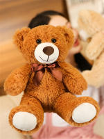 Muñeco De Peluche Oso Con Corbata Colorida De 35CM Juguete Suave Para Niños Regalo De Cumpleaños Cojín Oso Para Habitación De Dormitorio - details 4