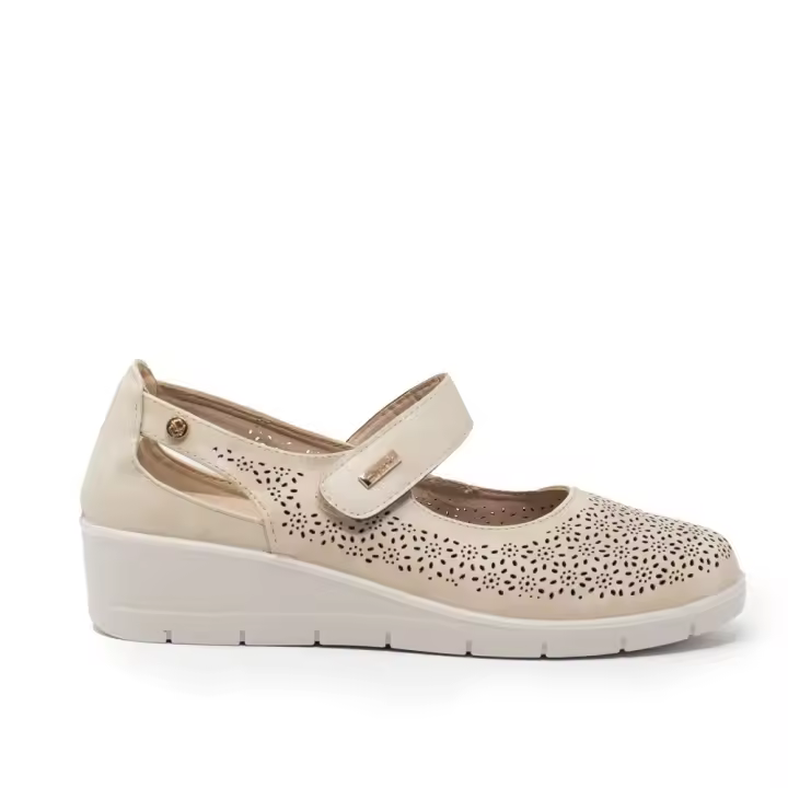 Zapatos casual mujer MY SOFT M208 ARENA MERCEDES VELCRO PICADA ARENA 35691 25V - 1