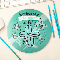 YOSIQUESE Alfombra Ratón | Modelo: 'Hoy toca ser la mar de feliz' | Productos y regalos solidarios hechos por personas con discapacidad - details 0