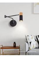 Lámpara De Pared Para Dormitorio Estilo Japonés Creativa Telescópica Plegable Para Lectura En Cama Luz De Hotel Para Sala De Estar - details 14