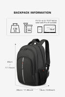 Mochila Grande De Alta Capacidad Con Garantía De Vida Para Laptop De 15.6 Pulgadas Mochila Antirrobo Para Hombres Bolsa Escolar De Viaje Con Compartment Interior Y Cinturón De Alivio De Presión - details 10