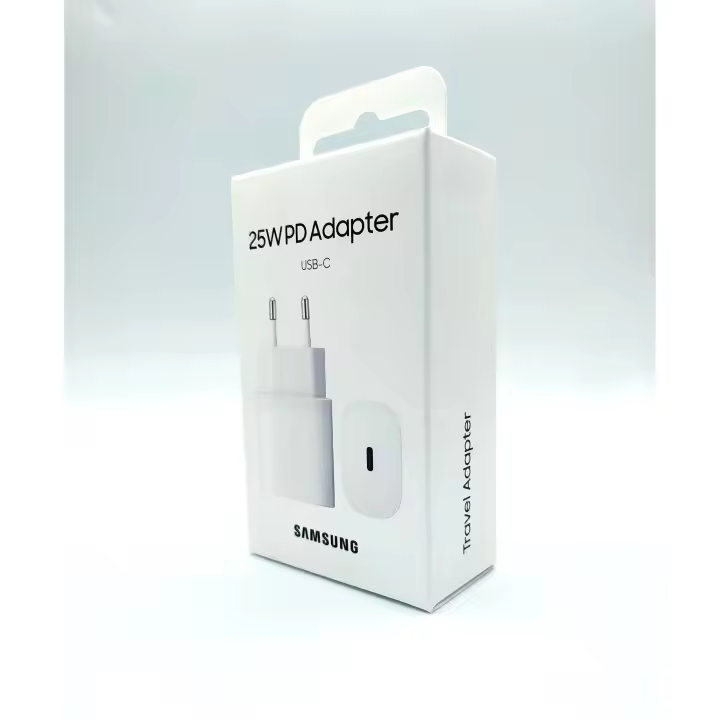 Samsung Cargador Ultra Rápido Fast Charge USB C 25 W (Adaptador, sin cable) (Blister) - 1