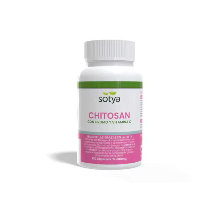 Chitosán + té verde 100 cápsulas – Sotya | Apoyo al metabolismo y energía con vitamina C y cafeína natural - 1