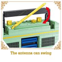 Set De Bloques De Construcción Retro Radio Clásica 781PCS Juguete Creativo Para Regalo Para Adultos Y Niños Juguetes De Música Vintage Para Exposición - details 1
