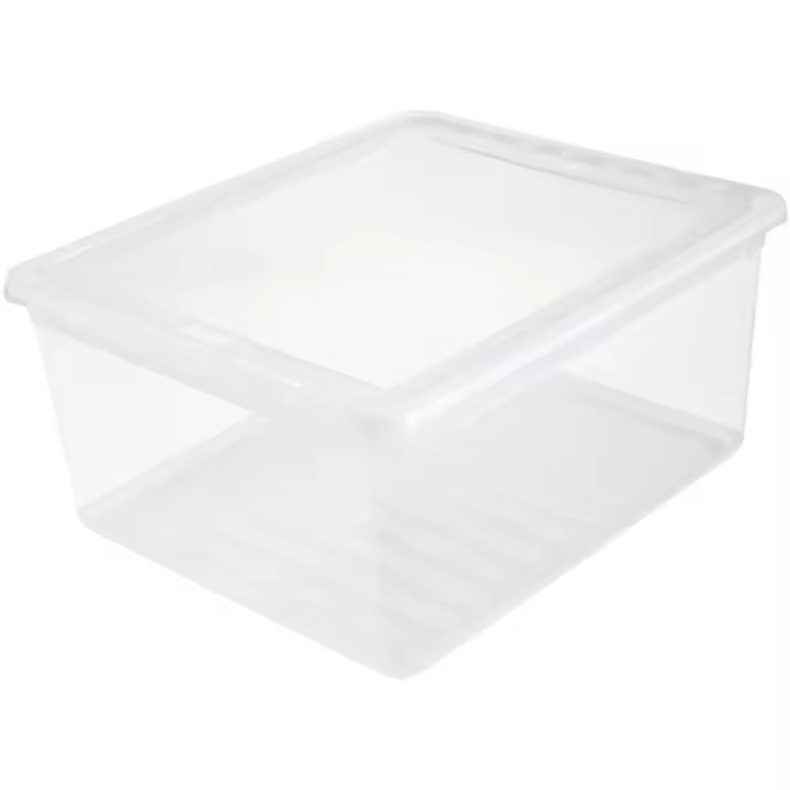 Cajas de almacenaje, Plástico, Natural Transparente, 39 x 33.5 x 18 cm KEEEPER - 1