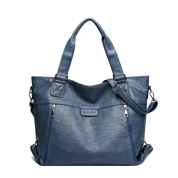 Bolso De Hombro Retro Para Mujer Bolso De Mano De Moda Gran Capacidad Tote Bag Multicapa Bolso Cruzado Casual Para Todas Las Estaciones - 1