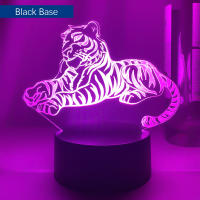 Luz Nocturna LED De Acrílico 3D Tigre Figura Para Dormitorio De Niños Luz De Sueño Decoración Para El Hogar Lámpara De Mesa Regalos - details 3
