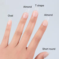 PINPAI 420PCS Uñas Postizas De Gel Mate Almendro Coffin T Forma Cubiertas Completas Falsas Uñas Capullos De Gel Artificial Suave Tamaño M 15 Tamaños Diferentes - details 3
