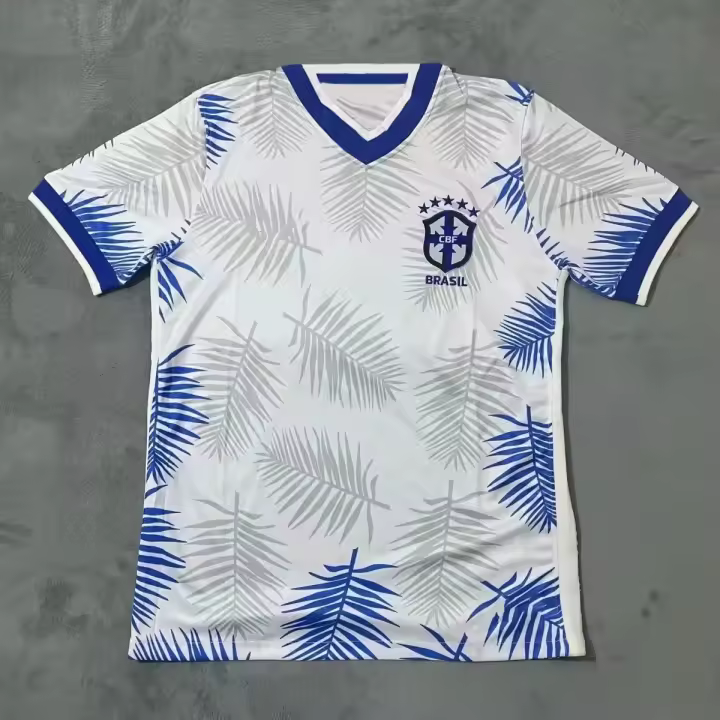 Camiseta De Fútbol Brasileño Para Hombres Camiseta De Deporte De Secado Rápido Manga Corta Casual Unisex Top De Cuatro Estaciones - 1