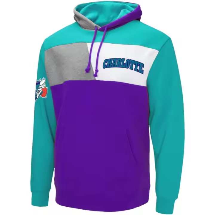 Sudadera Charlotte Hornets "Color Blocked" Mitchell And Ness - 1