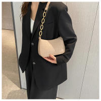 Bolso De Lujo Para Mujer Con Diseño De Axila En Piel De Goma Estilo Fashion Pequeño Cuadrado Con Cremallera Y Correa Cruzada - details 13