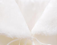 Chaqueta De Peluche Gruesa Para Niñas Princesa Con Capucha Corta Estilo Casual Cierre Único Solapa Floral Invierno Talla Trueña - details 10
