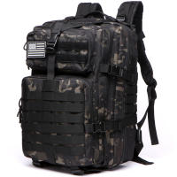 Mochila Táctica De Camping Y Pesca Impermeable De 30L/50L 1000D Nylon Para Senderismo Y Caza Bolsa De Excursionismo Exterior Con Múltiples Bolsillos Y Sistema De Carretel - details 15