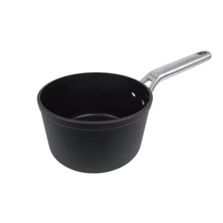 Arcos Cazo Antiadherente 16 cm, Aluminio Forjado, Full Induction, Mango Acero Inoxidable, Ahorro Energético, Apto Lavavajillas, Cocina Gas/Eléctrica/Inducción, Serie Samoa - 1