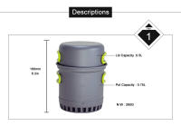 Sistema De Cocina Ultraligero Para Camping Con Olla Platos Utensilios Y Cuchillería Para Exterior - details 2