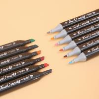 Rotulador permanente de graffiti with Doble Punta, Juego de rotuladores de Doble Punta para estudiantes, de 24 Colores Set, marcadores de Animación para marcapágines - details 1