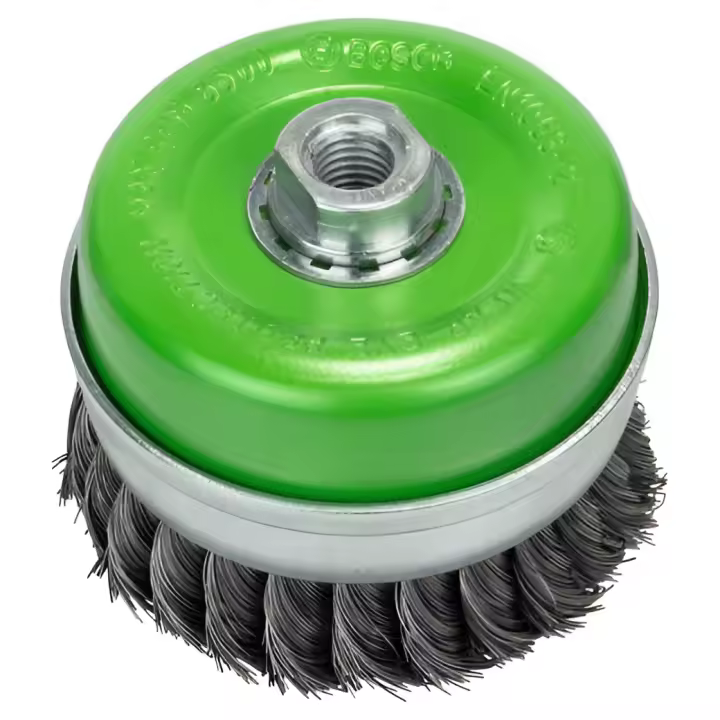 Bosch 2 608 622 105 - Cepillo (tipo vaso), inoxidable - 100 mm, 0,35 mm, M14 (pack de 1) - 1