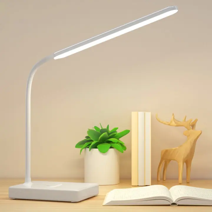 Lámpara De Escritorio LED Plegable Con Control Táctil Y Luz Dimmable Recargable Por USB Protección Ocular Para Estudio Y Lectura - 1