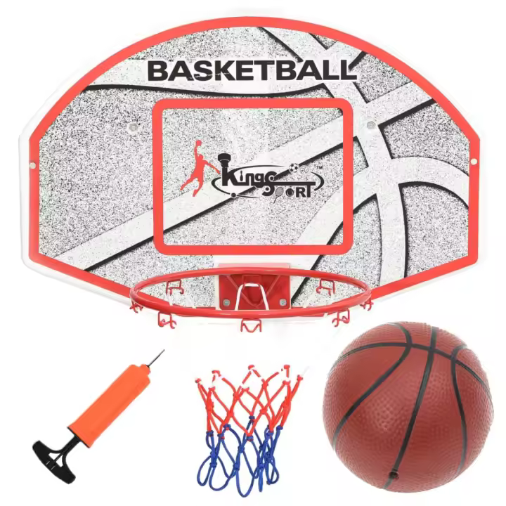 vidaXL Set de canasta baloncesto de pared 5 pzas 66x44,5 cm - 1