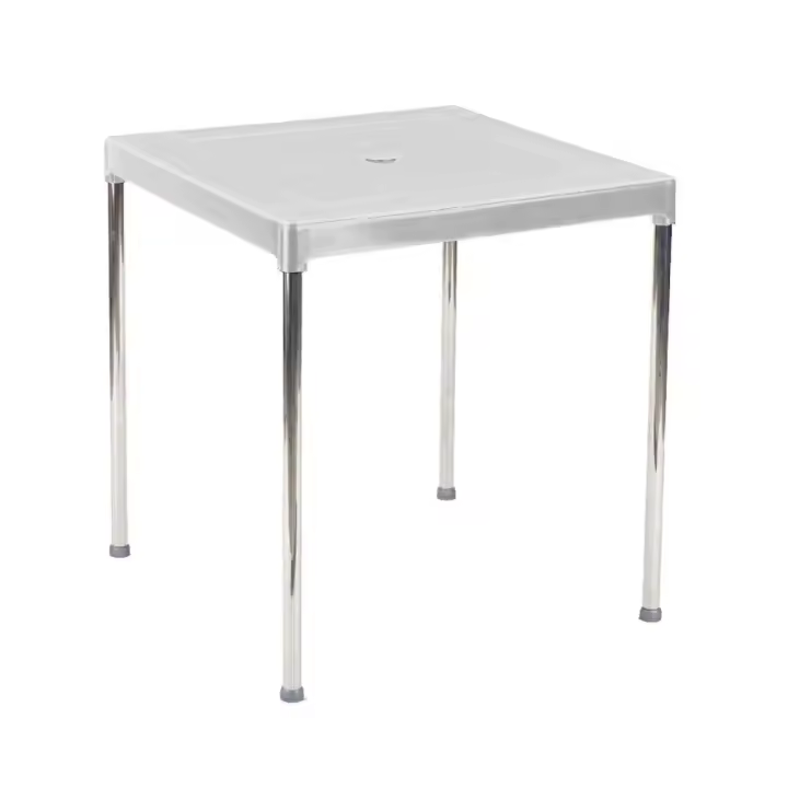 Mesa apilable 70x70 cm aluminio blanca 4026/1 - 1