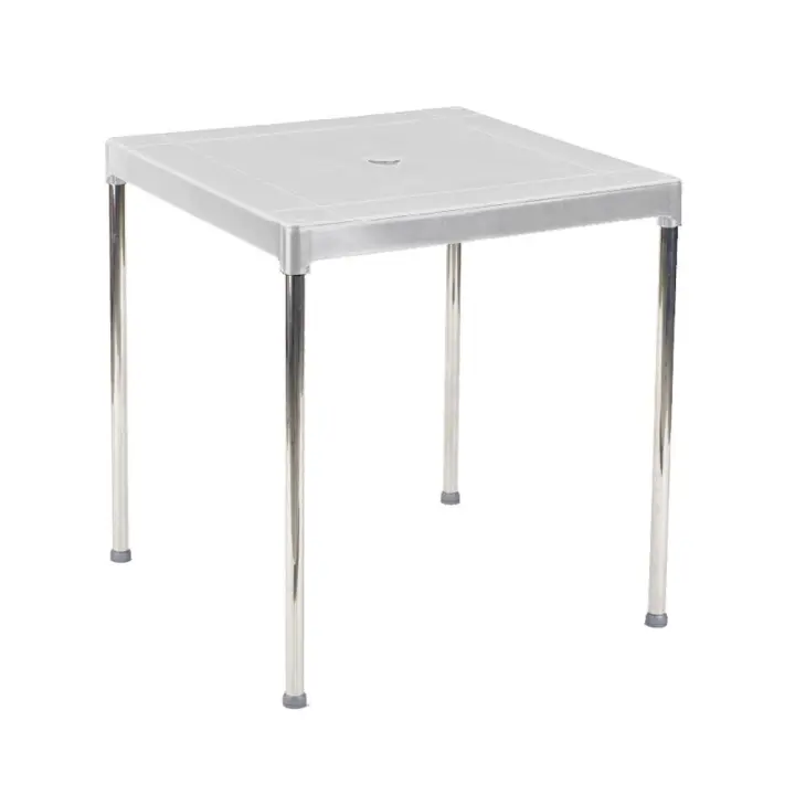 Mesa apilable 70x70 cm aluminio blanca 4026/1 - 1