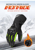 Guantes De Motocicleta Para Invierno Impermeables Gant Moto Tacto De Pantalla Hombres Completo Dedos Guantes De Conducción De Motocicleta - details 3