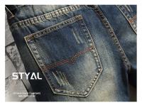 Nuevos 2024 Jeans Destrozados Y Contraídos Para Hombres Estilo Coreano Ropa De Moda Stretch Recto Tejido Denim Ajustado - details 2