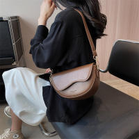 Bolso De Hombro Pequeño De Cuero PU Vintage Para Mujer Bolso Transversal De Moda Con Cierre De Cubierta Y Pochete Interior - details 8