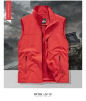 Chaleco De Verano Para Hombre Chaleco Sin Mangas Táctico Impermeable Para Caza Pesca Camping Con Bolsillos Y Cola De Caballo Casual - details 19