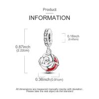 Encanto De Plata De 925 Para Pulsera Con Barco De Paseo Y Corazón Joyería Fina Para DIY Regalo Con Cuentas De Papel Y Rosas - details 123