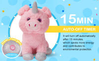 Muñeco De Peluche Rosa De 30cm Con Luz LED Y Musicalizado En Forma De Cerdo Y Unicornio Decoración Para Cumpleaños Regalos De Dibujos Animados Para Niños - details 0