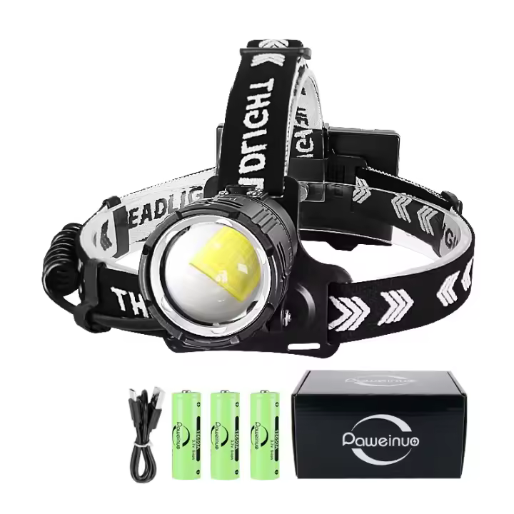 Nueva Linterna Frontal LED Potente XHP360 Recargable Por USB Para Camping Y Pesca Impermeable Con Fuente De Luz LED 18650 - 1