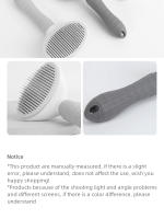 Peine Automático Para Mascotas De Acero Inoxidable Eliminación De Pelos Con Un Click Herramienta De Limpieza Doméstica Para Gatos Y Perros - details 7